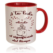 Mug - By your side I forget the meaning of time - Valentine's Day Gift - Mother's Day - Father's Day - Birthday - Anniversary - Invisible Friend - Easter - Christmas - Kings - Canary Islands Online Store - Cosmetics Tenerife
