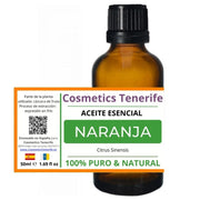 Aceite Esencial Naranja 100% Puro y Natural - 50 ml - Aromaterapia - Tienda Online Islas Canarias - Cosmetics Tenerife