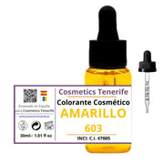 Liquid Colorant for Artisan Soaps - candles - yellow color - Homemade Cosmetics - raw material - Mercadona - where to buy - near me - home delivery - free shipping Canary Islands - Online Store - Supply - Canary Islands - Tenerife - La Gomera - La Palma - Gran Canaria - Lanzarote - Fuerteventura - Graciosa