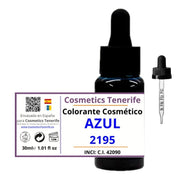 Liquid Dye for Artisan Soaps - candles - blue color 2195 - 42090 - Homemade Cosmetics - raw material - Mercadona - where to buy - near me - home delivery - free shipping Canary Islands - Online Store - Supply - Canary Islands - Tenerife - La Gomera - La Palma - Gran Canaria - Lanzarote - Fuerteventura - Graciosa