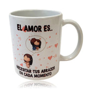 el amor es necesitar tus abrazos en cada momento - taza amor mensaje personalizado - - donde comprar - pedir online - en linea - cerca de mi - entrega a domicilio - envio gratis Canarias - Tienda Online Regalos - Tenerife Sur - Islas Canarias - Santa Cruz de Tenerife - Las Palmas de Gran Canaria - La Gomera - La Palma - Gran Canaria - Lanzarote - Fuerteventura - Graciosa