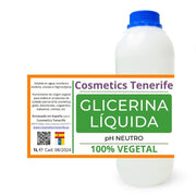 Liquid Vegetable Glycerin - elaboration of personal care products - cosmetics - cosmetics - gels - emulsions - ointments - balms - homemade creams - uses, What is it, Properties - Aromatherapy Online Store - where to buy vegetable glycerin in Santa Cruz de Tenerife - Las Palmas - 1L - 1000 ml - 500 ml - La Gomera - El Hierro - Gran Canaria - La Palma - Fuerteventura - Lanzarote
