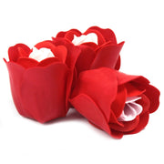 Flores de Jabón Caja Corazón rosas rojas - tienda regalos tenerife - gran canaria - la palma - gomera - fuerteventura - lanzarote - el hierro
